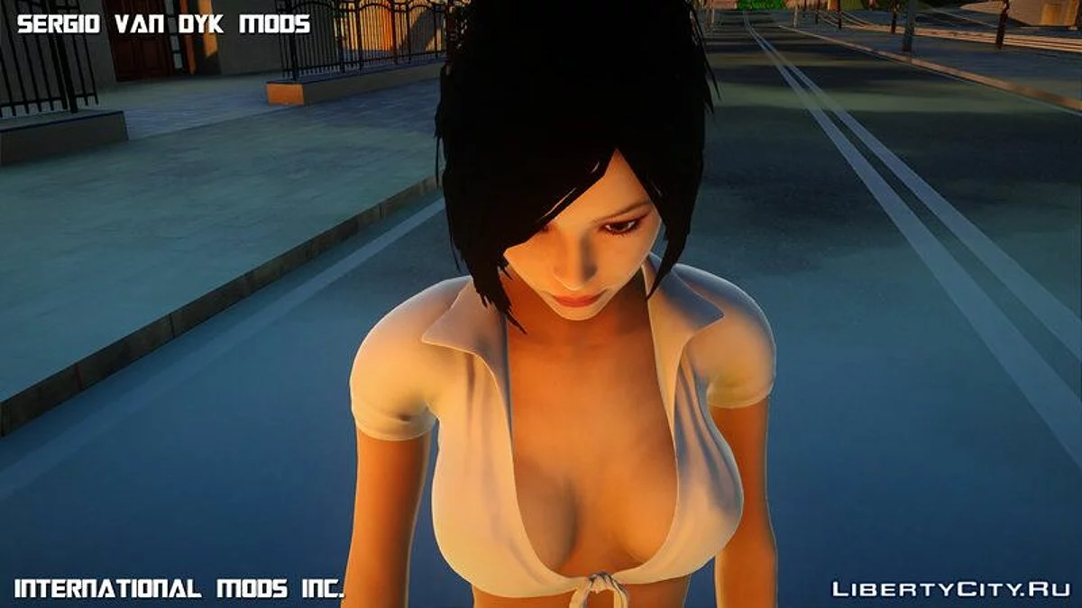 Ада Вонг в школьной форме из RE2 Remake / GTA San Andreas