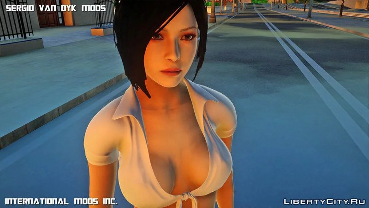 Ада Вонг в школьной форме из RE2 Remake / GTA San Andreas