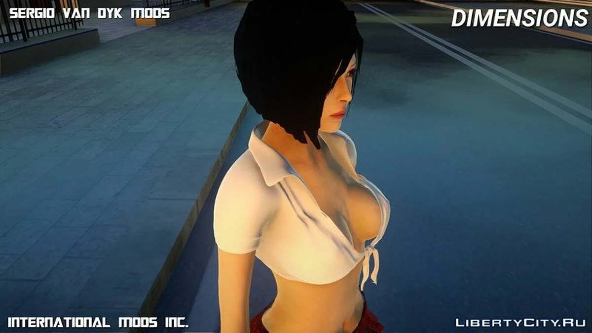 Ада Вонг в школьной форме / GTA San Andreas
