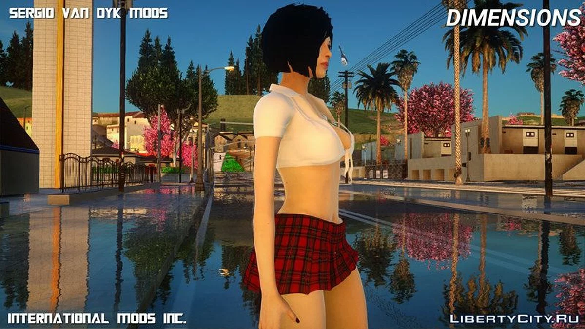 Ада Вонг в школьной форме / GTA San Andreas