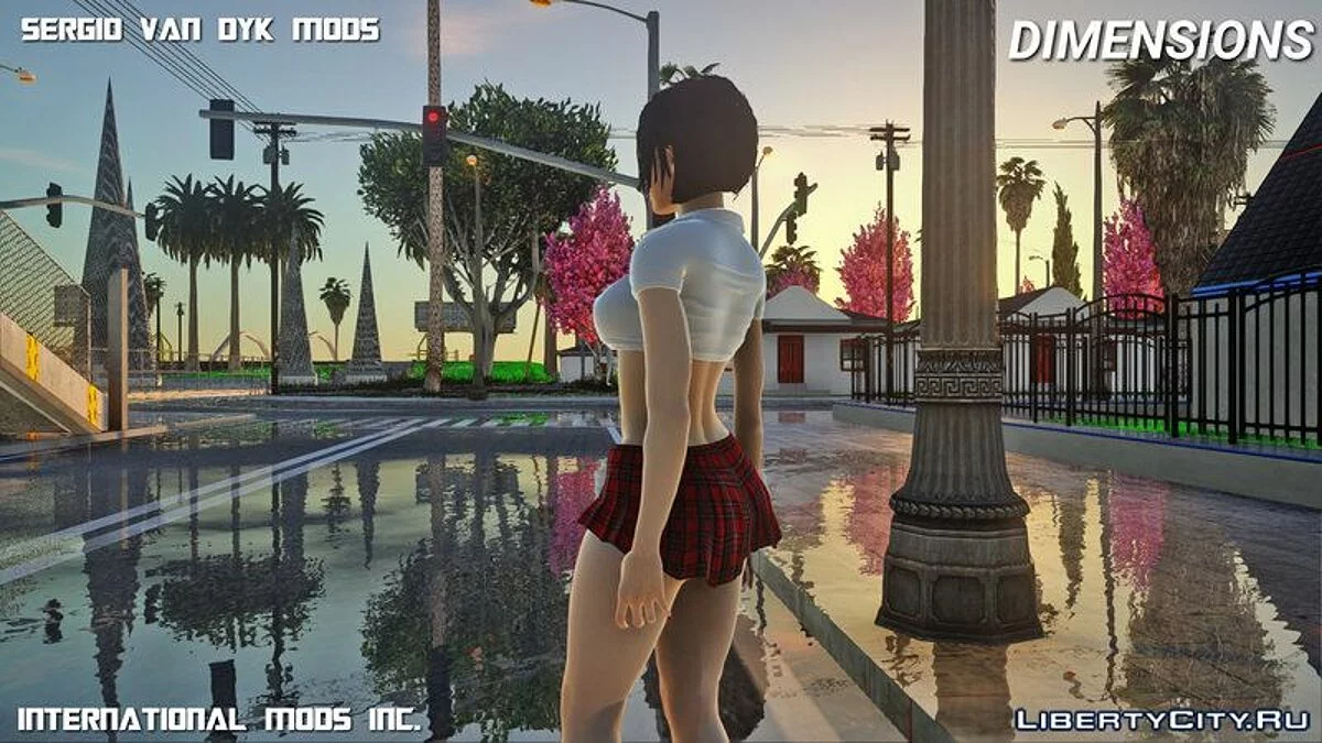 Ада Вонг в школьной форме / GTA San Andreas