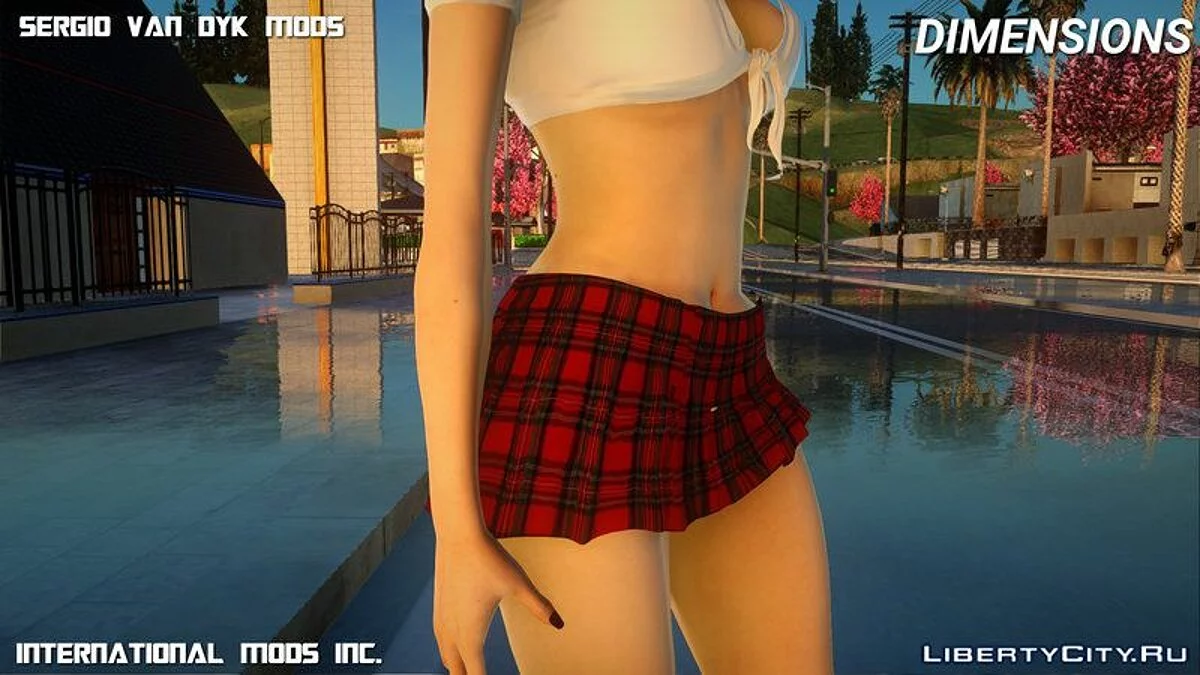 Ада Вонг в школьной форме / GTA San Andreas