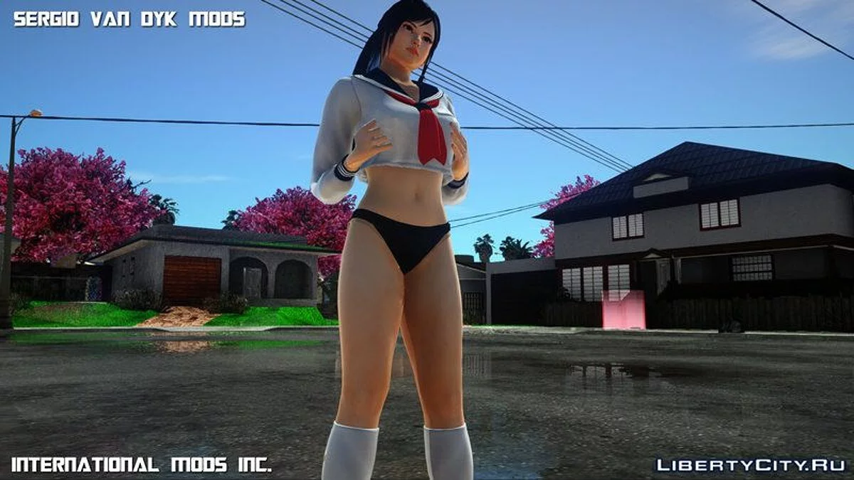 Горячая Кокоро в матросской школьной форме / GTA San Andreas
