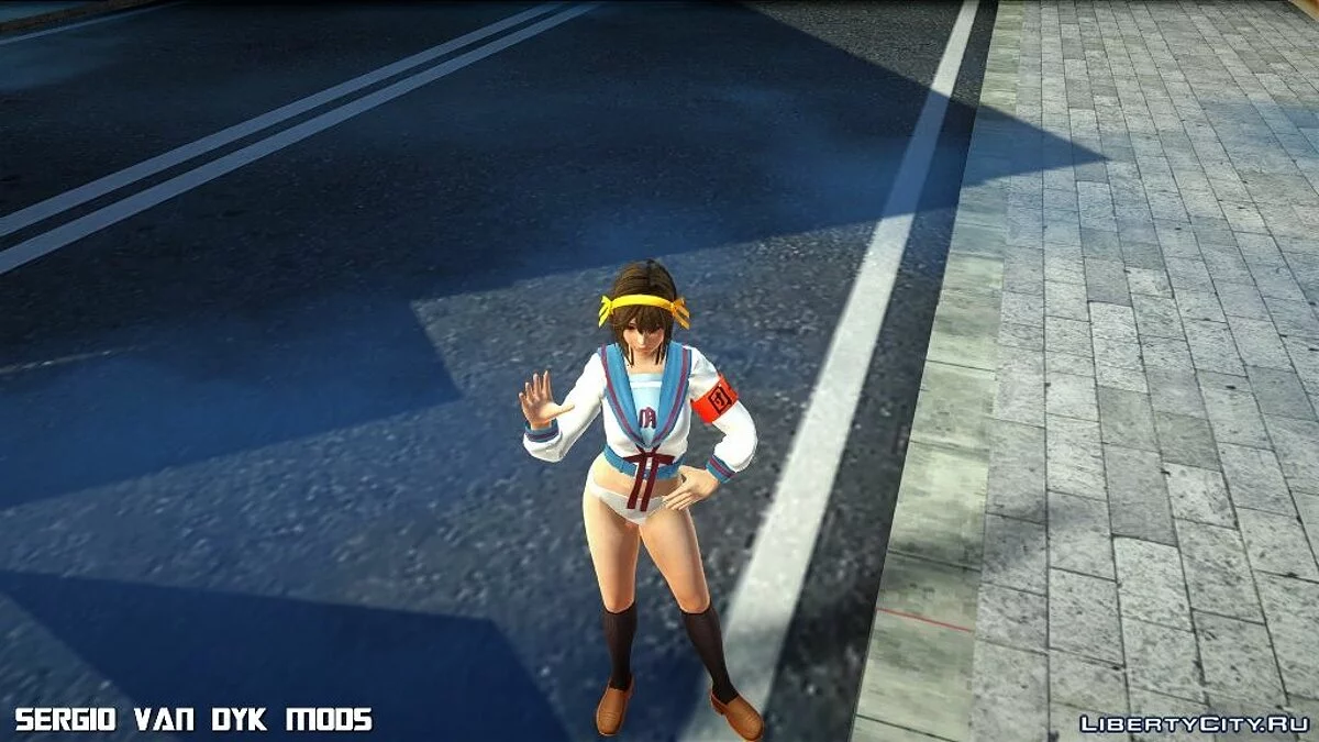 Горячая Мисаки в униформе Северного матроса / GTA San Andreas