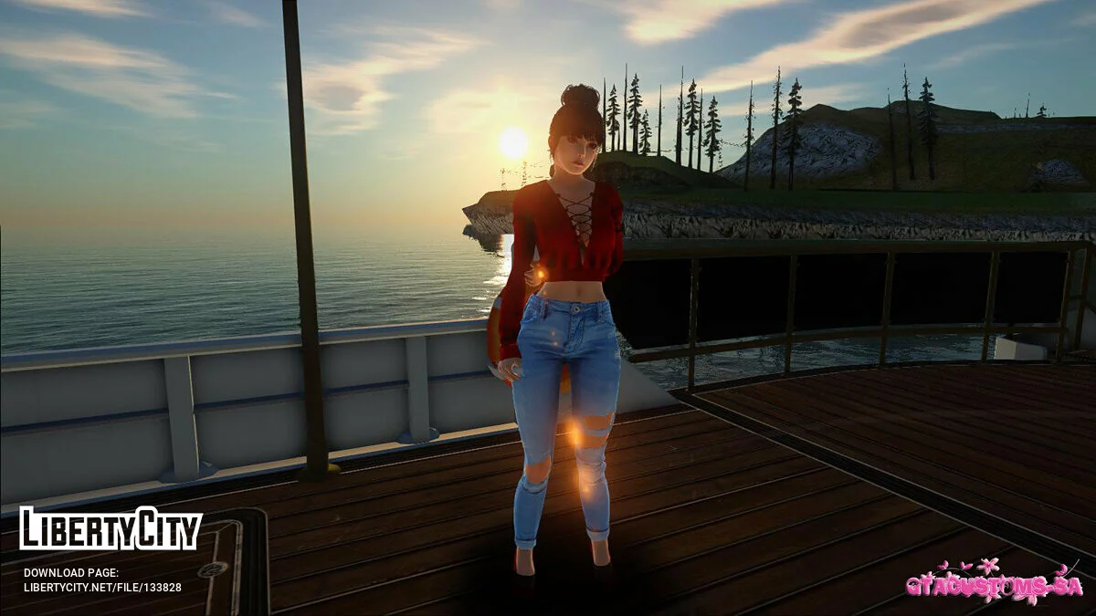 Касуми в повседневной одежде v14 / GTA San Andreas