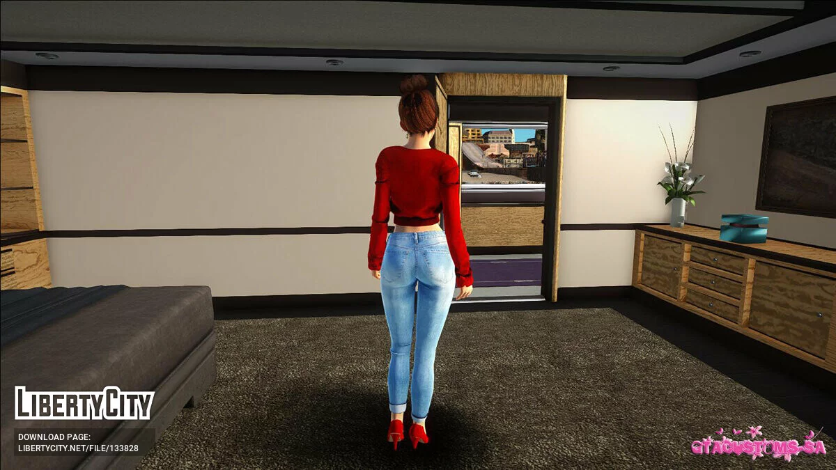 Касуми в повседневной одежде v14 / GTA San Andreas