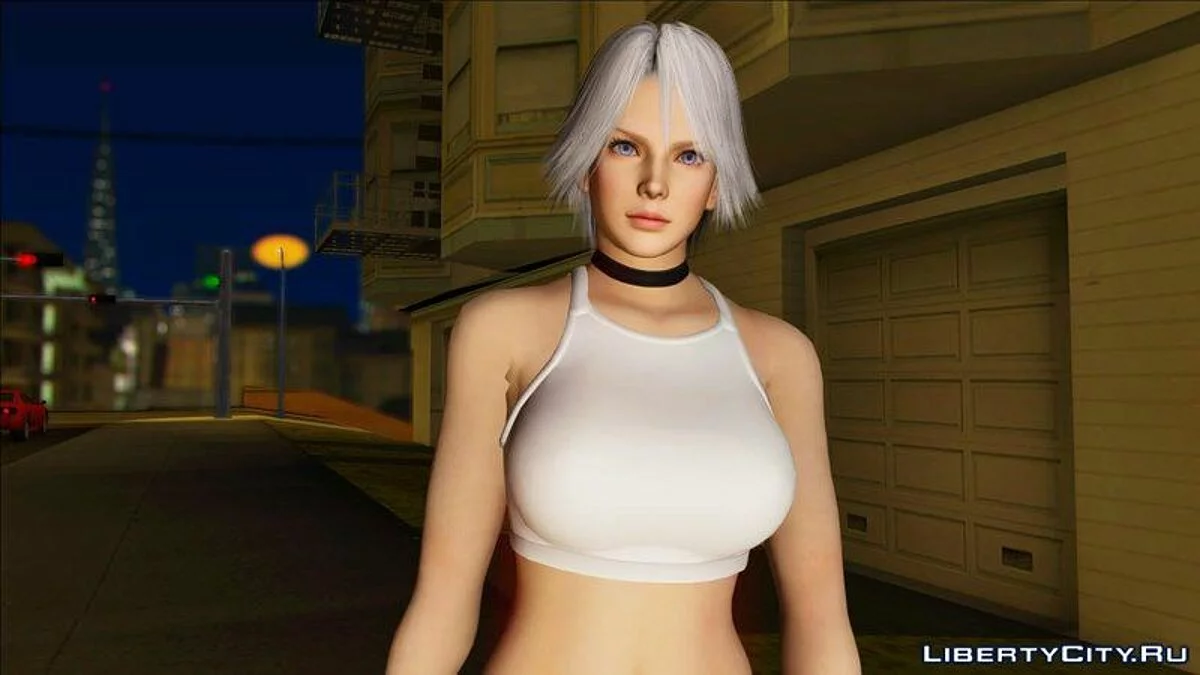 Кристи в тренировочной одежде из Dead Or Alive 6 / GTA San Andreas