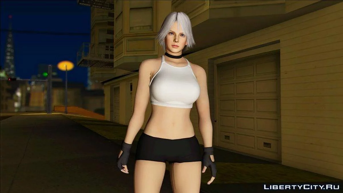 Кристи в тренировочной одежде из Dead Or Alive 6 / GTA San Andreas