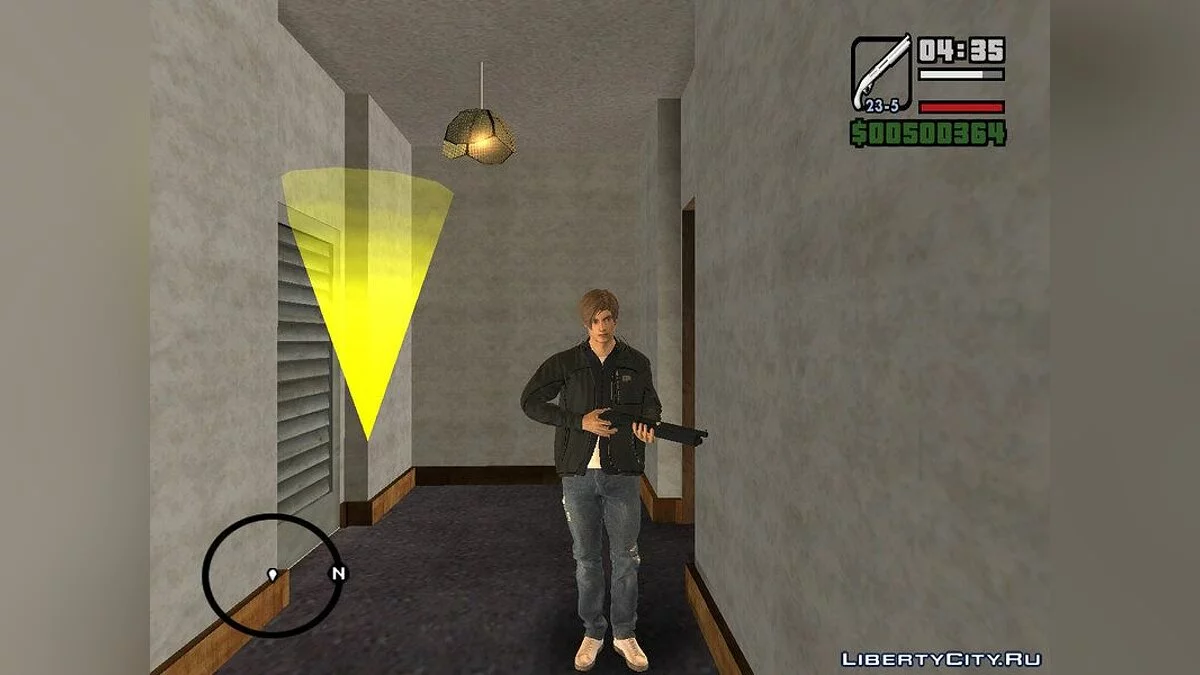 Леон в гражданской одежде из Resident Evil 2 / GTA San Andreas
