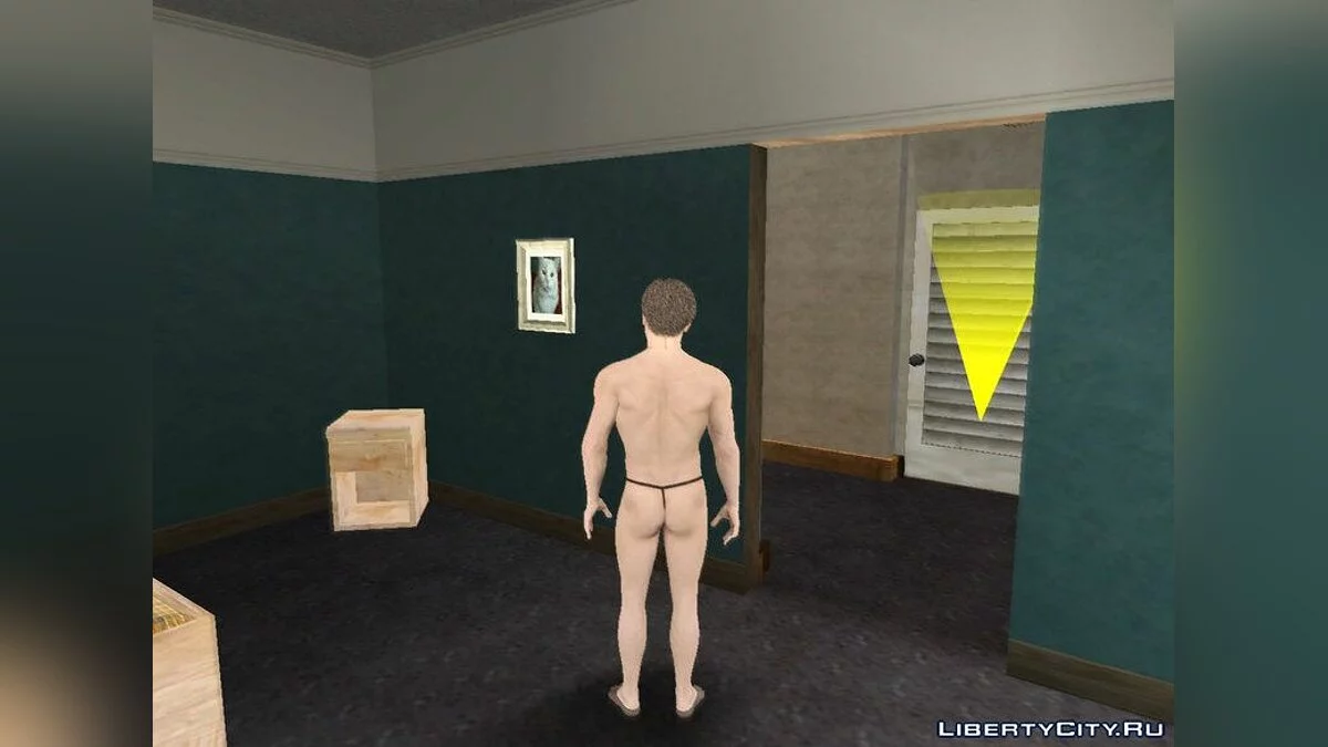 Леон в нижнем белье из RE2 / GTA San Andreas