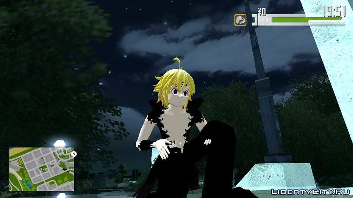 Meliodas Assault Mode из аниме Nanatsu no Taizai / GTA San Andreas