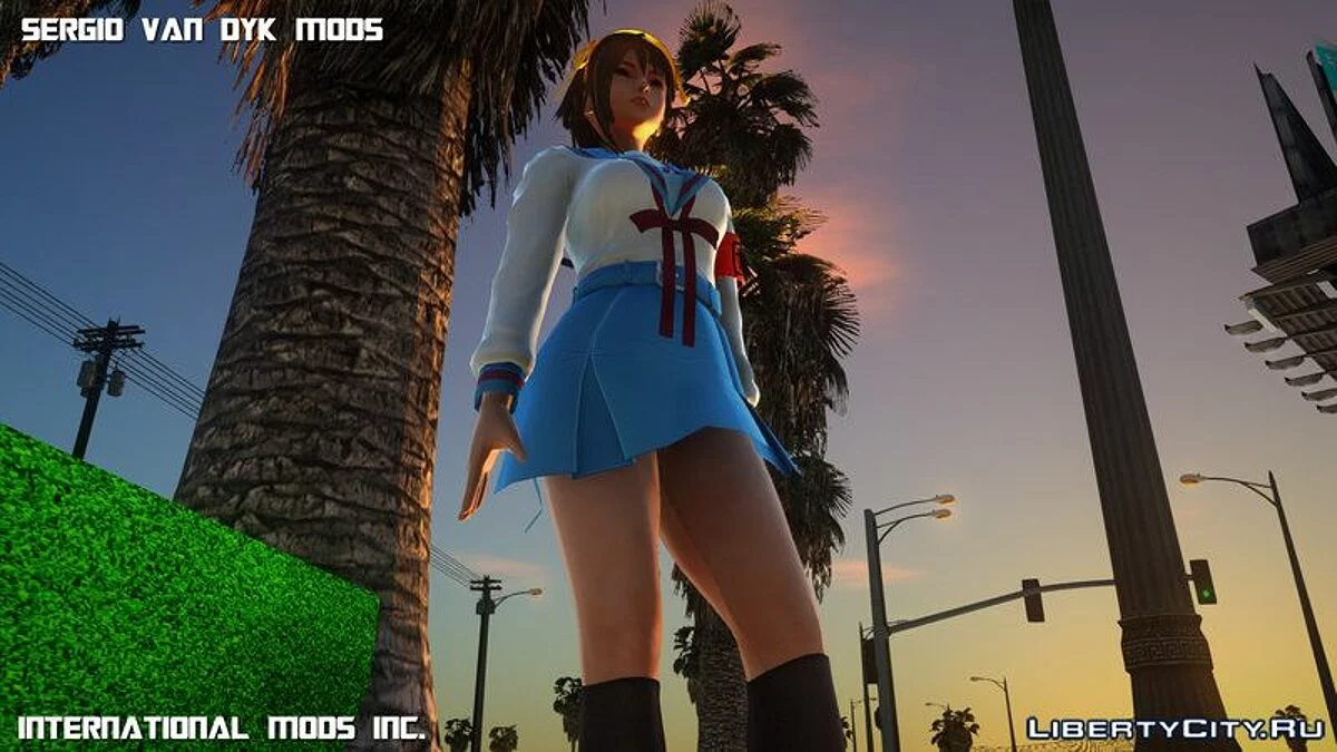 Misaki - North High Sailor Uniform - Suzumiya Haruhi / GTA San Andreas