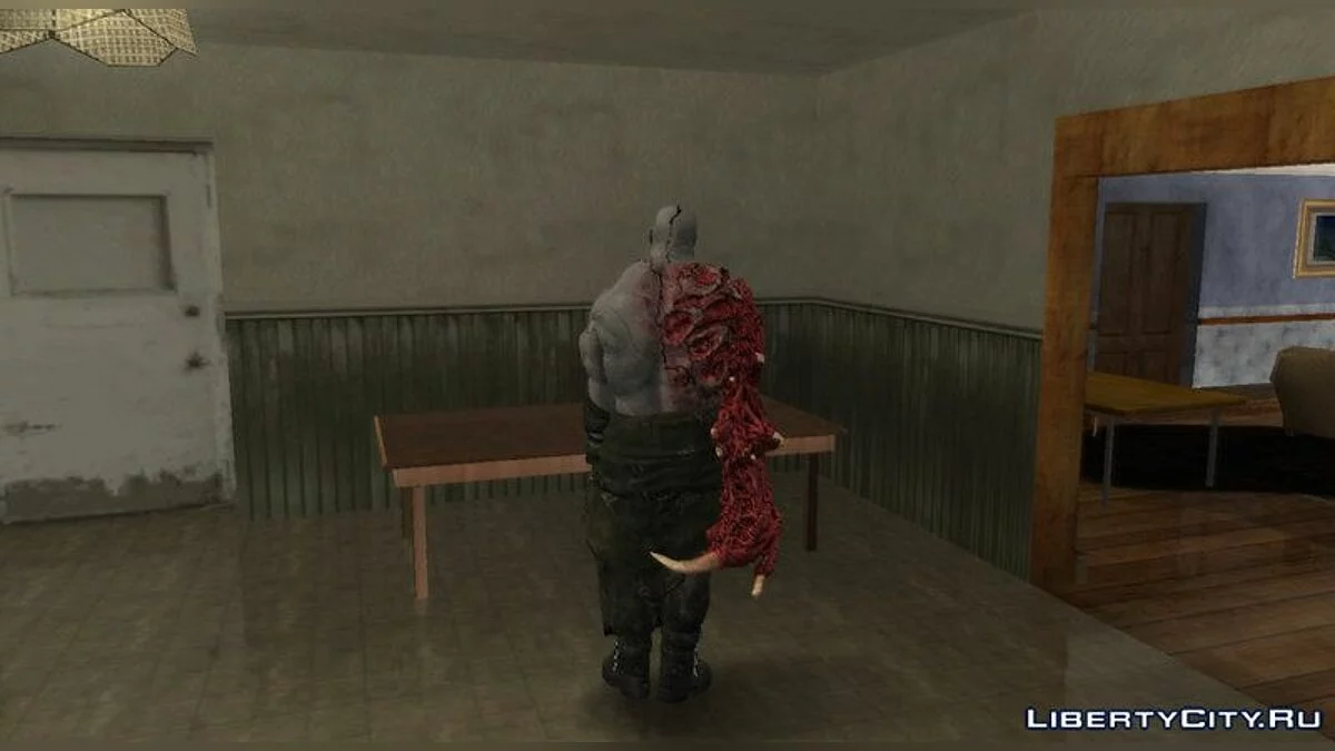 Мистер ИКС супер тиран из Resident Evil 2 remake / GTA San Andreas