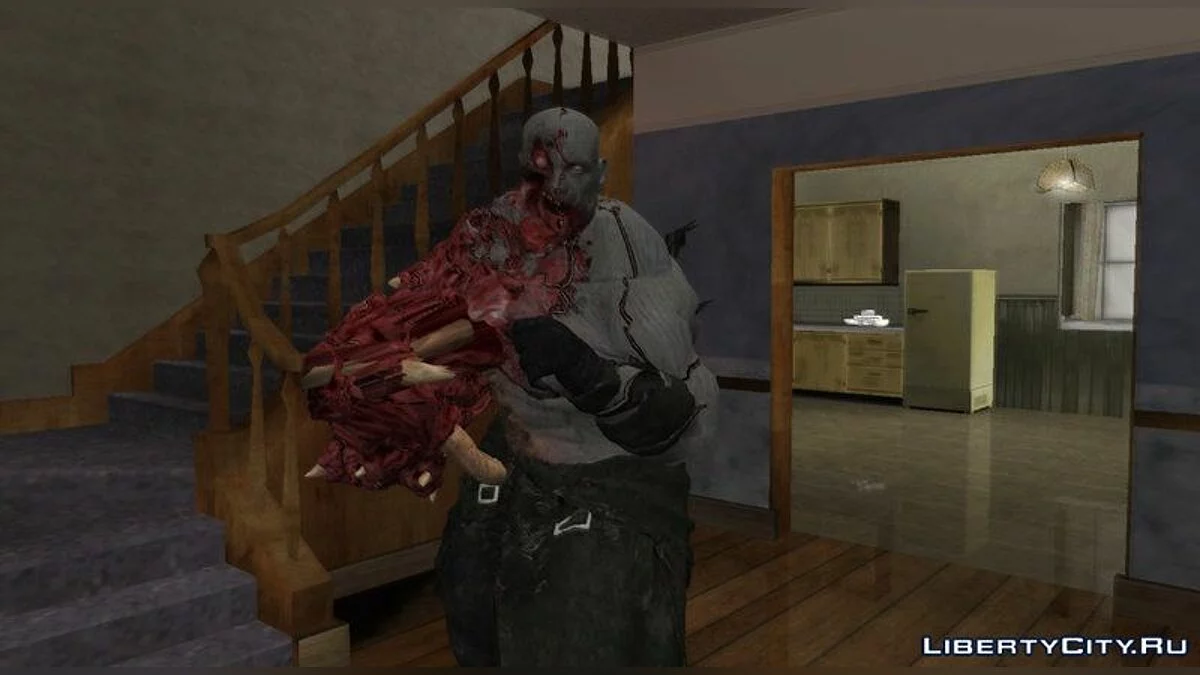 Мистер ИКС супер тиран из Resident Evil 2 remake / GTA San Andreas