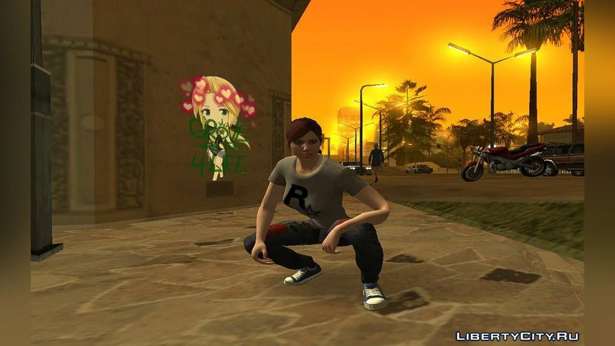 Рандомный женский скин из GTA Online / GTA San Andreas