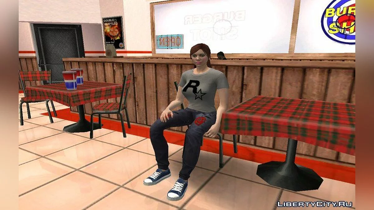 Рандомный женский скин из GTA Online / GTA San Andreas