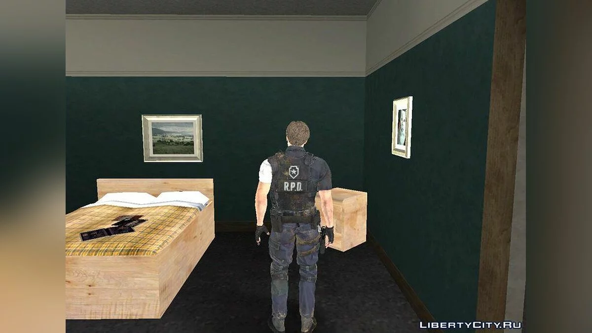 Раненый Леон из RE2 Remake / GTA San Andreas
