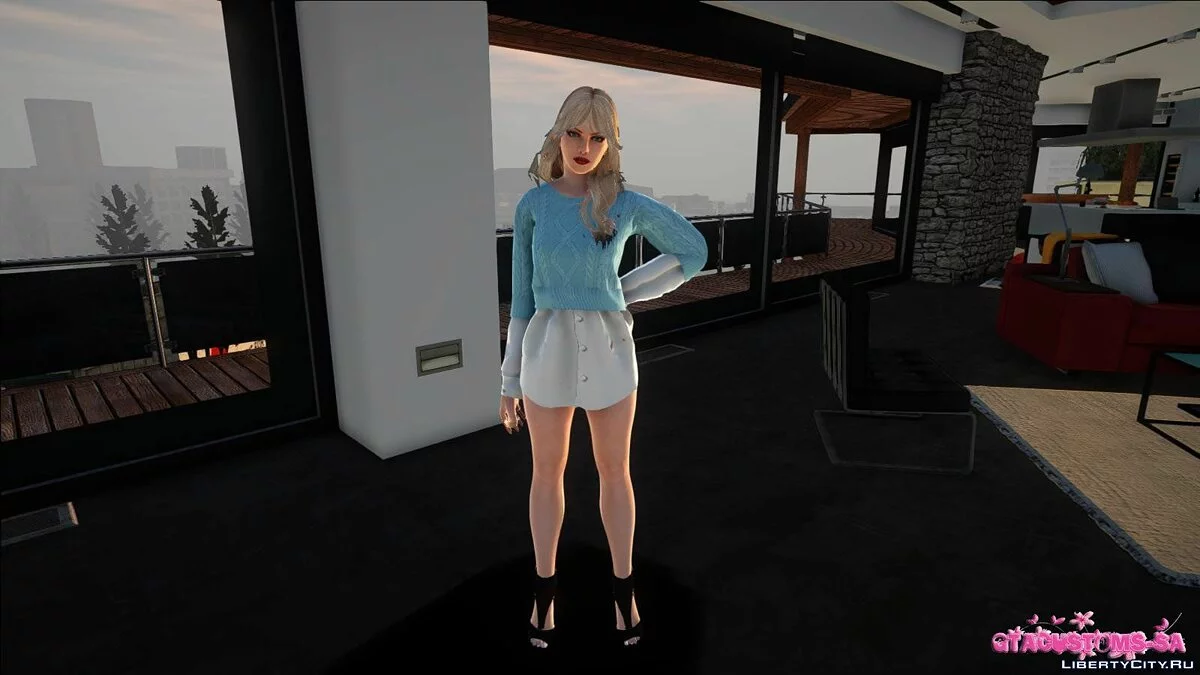 Рейчел в повседневной одежде v4 / GTA San Andreas