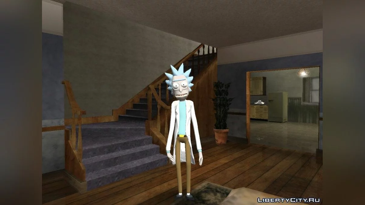 Рик Санчез из Rick and Morty: Virtual Rick-Ality / GTA San Andreas