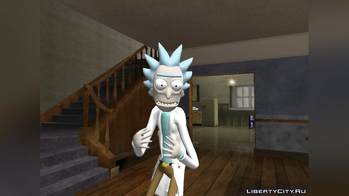 Рик Санчез из Rick and Morty: Virtual Rick-Ality / GTA San Andreas
