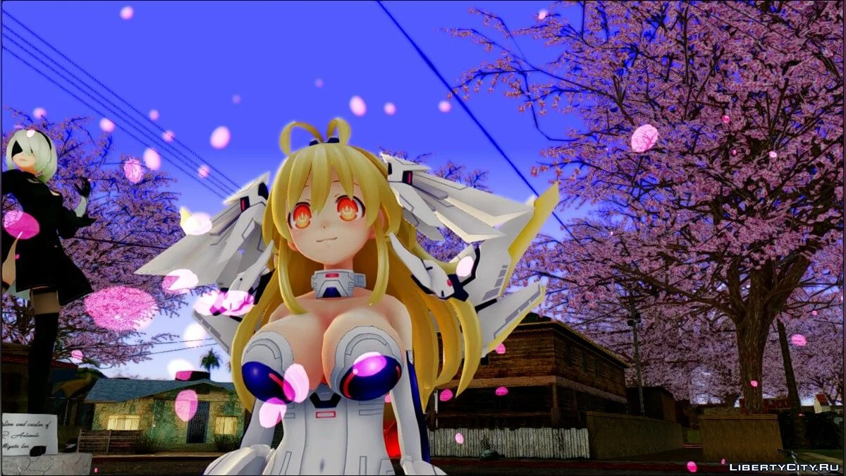 Желтое сердце из аниме Hyperdimension Neptunia Re;Birth 1 / GTA San Andreas