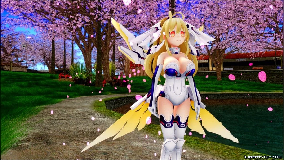 Желтое сердце из аниме Hyperdimension Neptunia Re;Birth 1 / GTA San Andreas