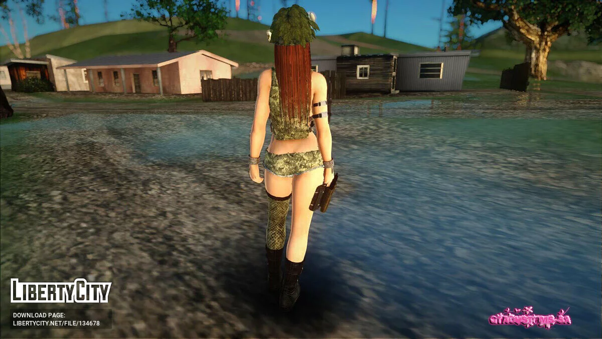Касуми в камуфляжной одежде / GTA San Andreas