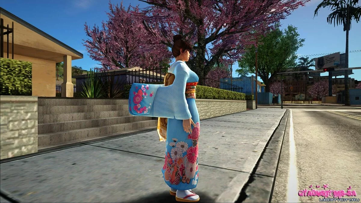 Касуми в кимоно ханаасаги / GTA San Andreas
