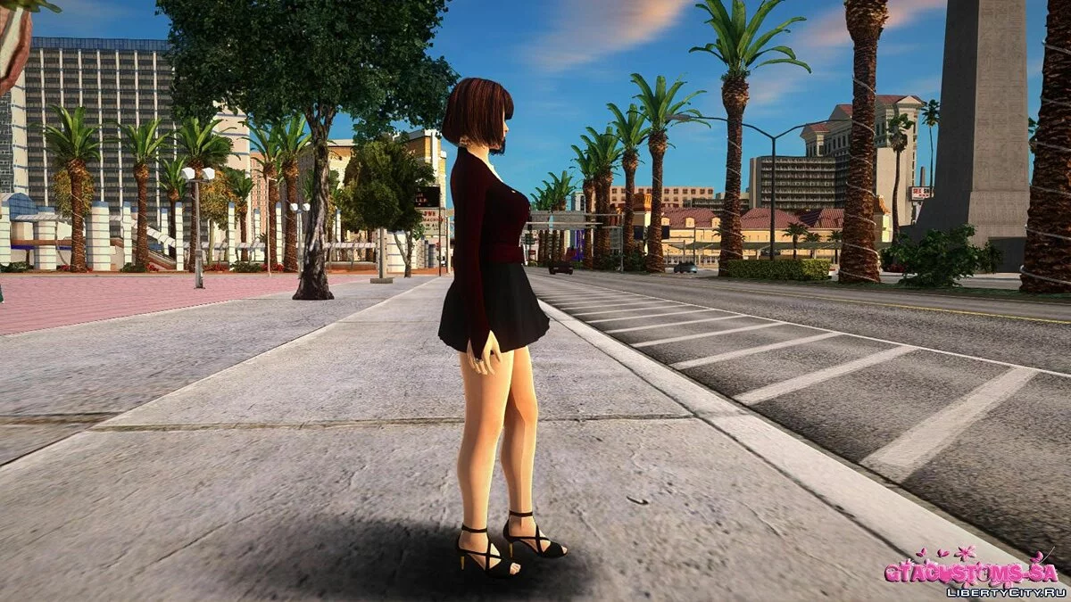 Касуми в повседневной одежде v7 / GTA San Andreas