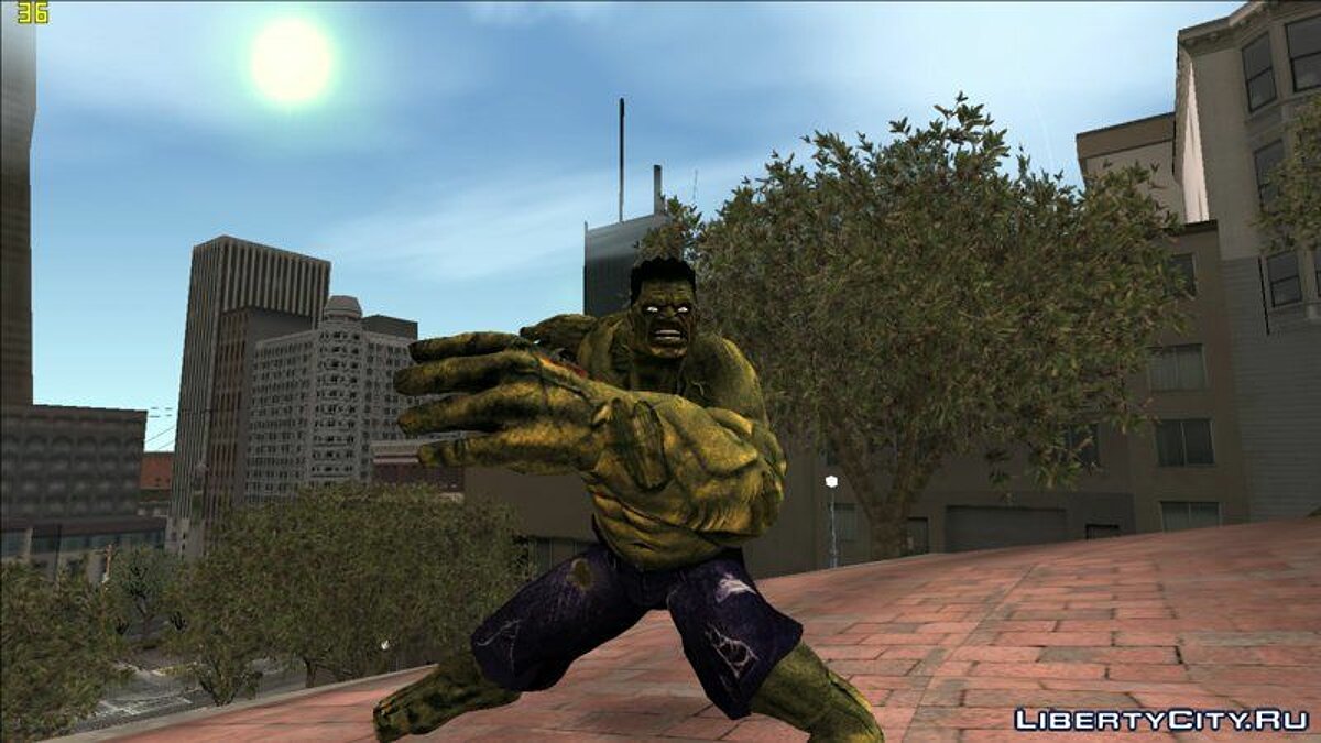 Замена hulk.dff в GTA San Andreas (17 файлов) / Файлы отсортированы по  скачиваниям в порядке возрастания