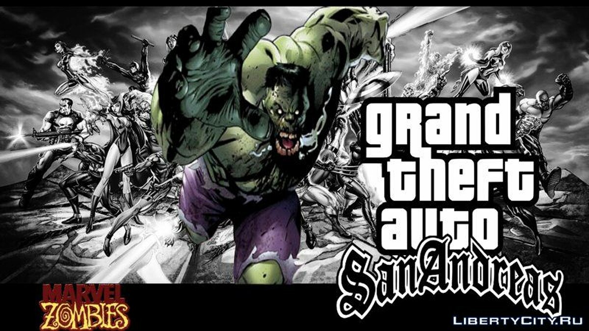 Скачать Халк из Marvel Zombies для GTA San Andreas