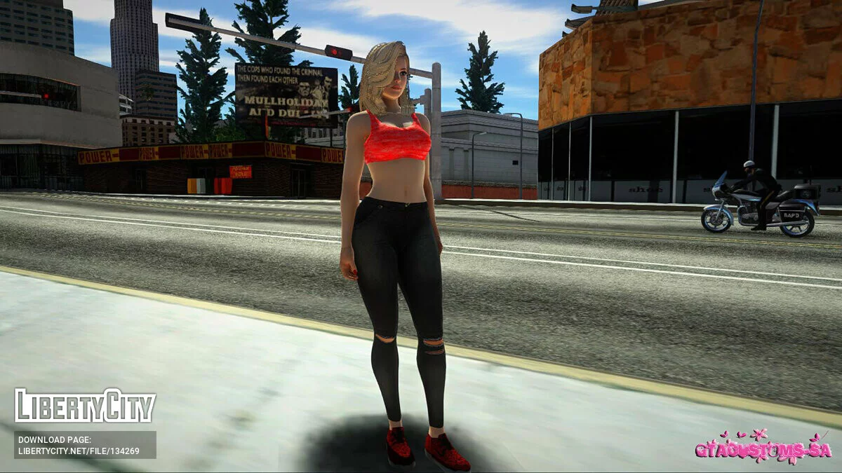 Хелена Дуглас в повседневной одежде v9 / GTA San Andreas