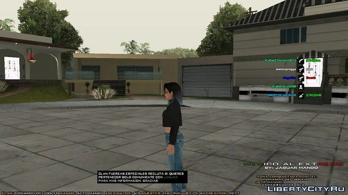 Хонока в уличной одежде из Dead or Alive / GTA San Andreas