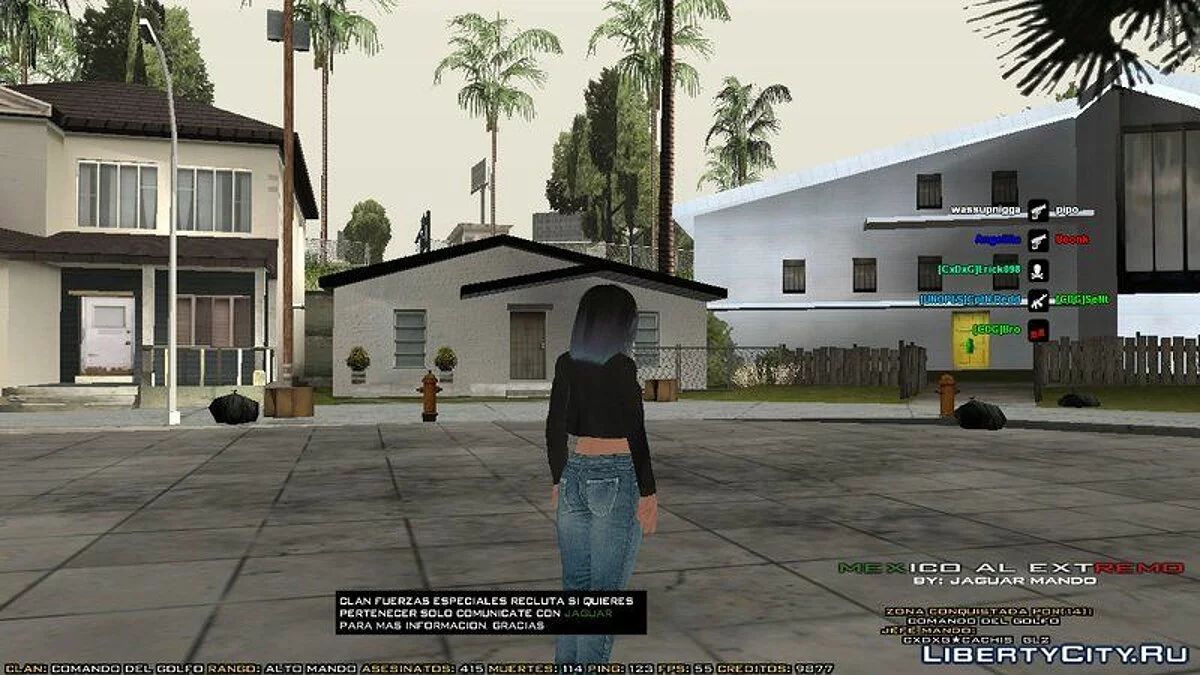 Хонока в уличной одежде из Dead or Alive / GTA San Andreas