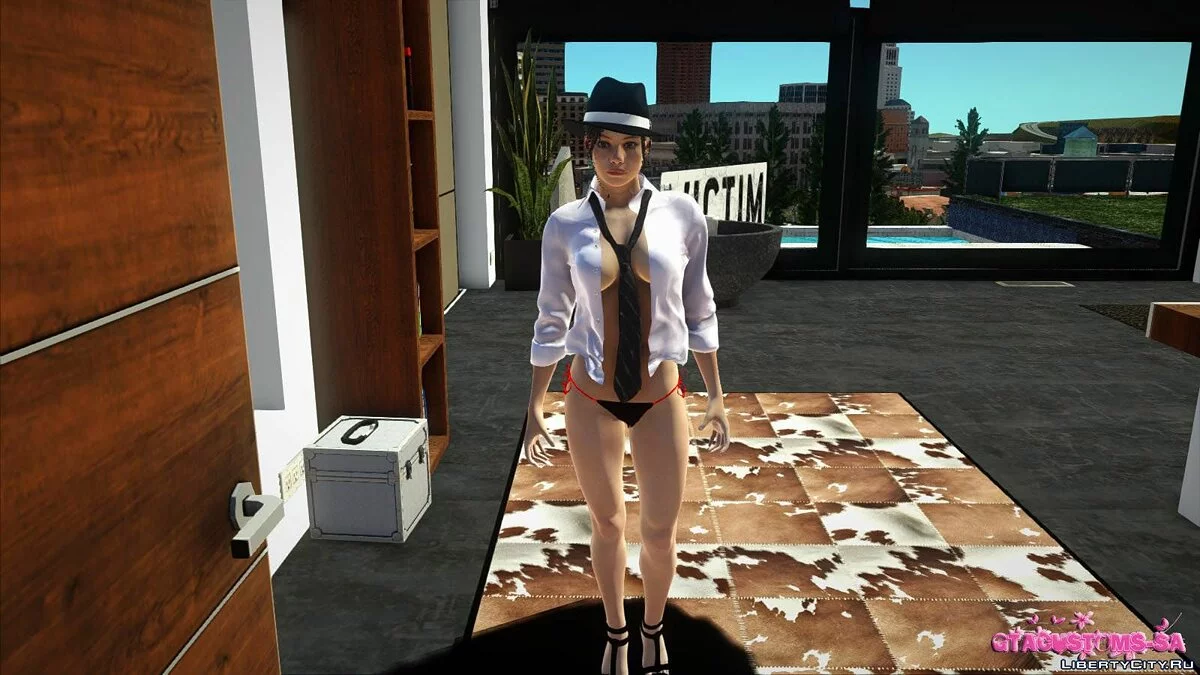 Клэр Редфилд в костюме секретарши / GTA San Andreas