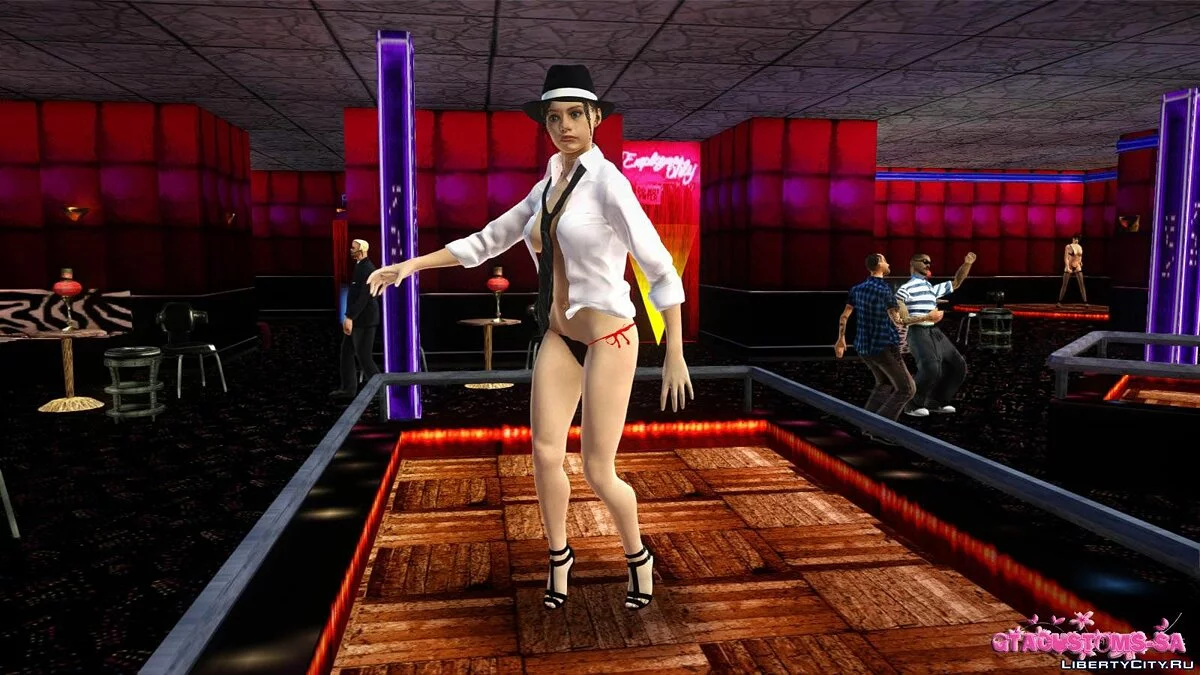 Клэр Редфилд в костюме секретарши / GTA San Andreas