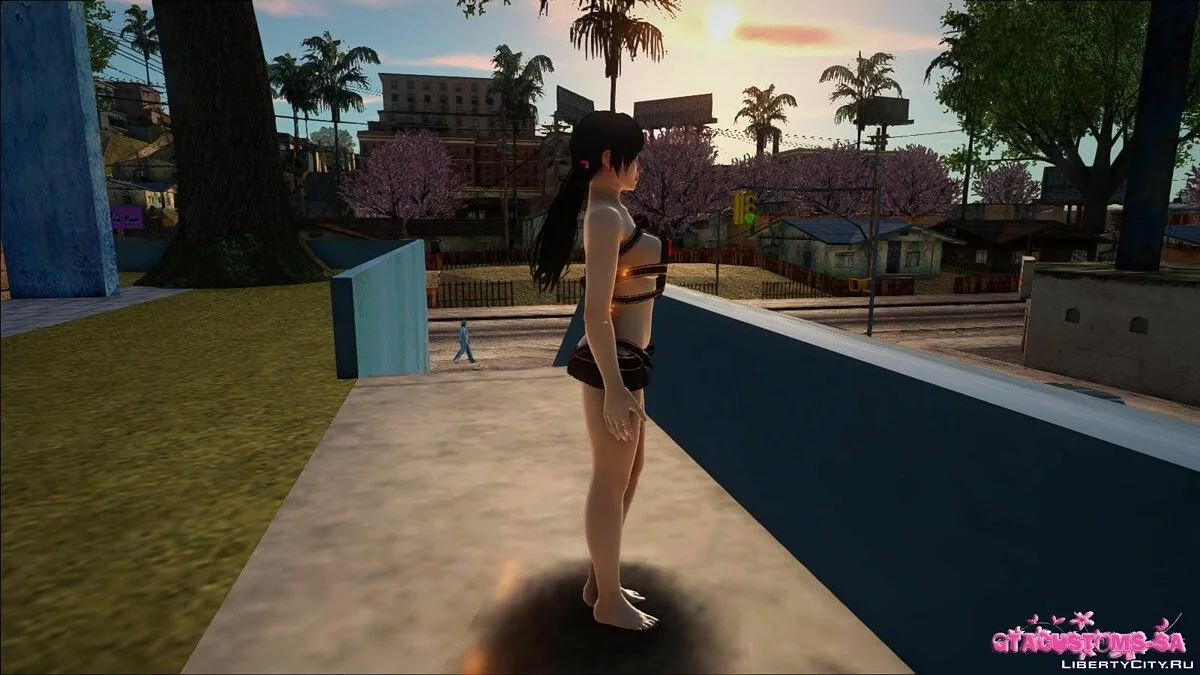 Кокоро в костюме стриптизёрши / GTA San Andreas