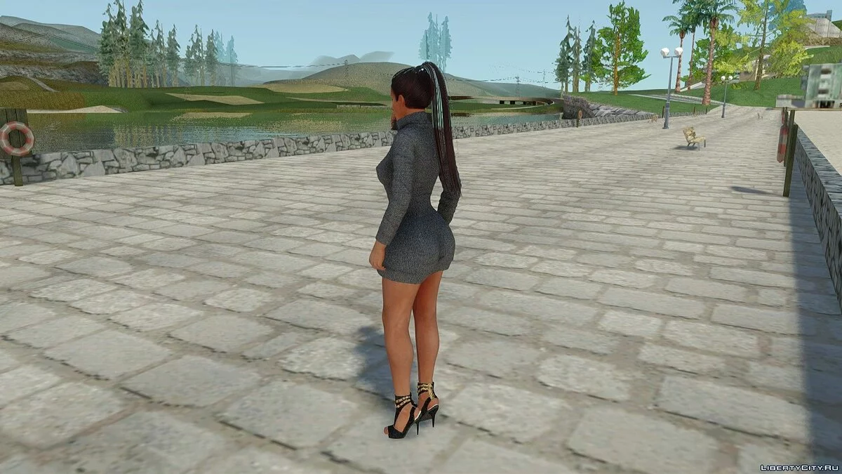 Лиза Хэмилтон в повседневной одежде v5 / GTA San Andreas