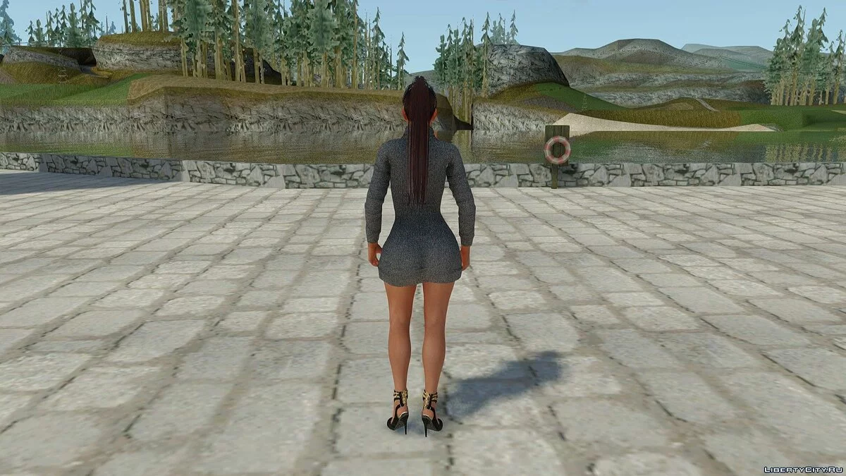 Лиза Хэмилтон в повседневной одежде v5 / GTA San Andreas