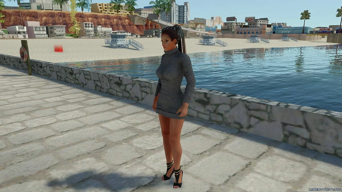 Лиза Хэмилтон в повседневной одежде v5 / GTA San Andreas