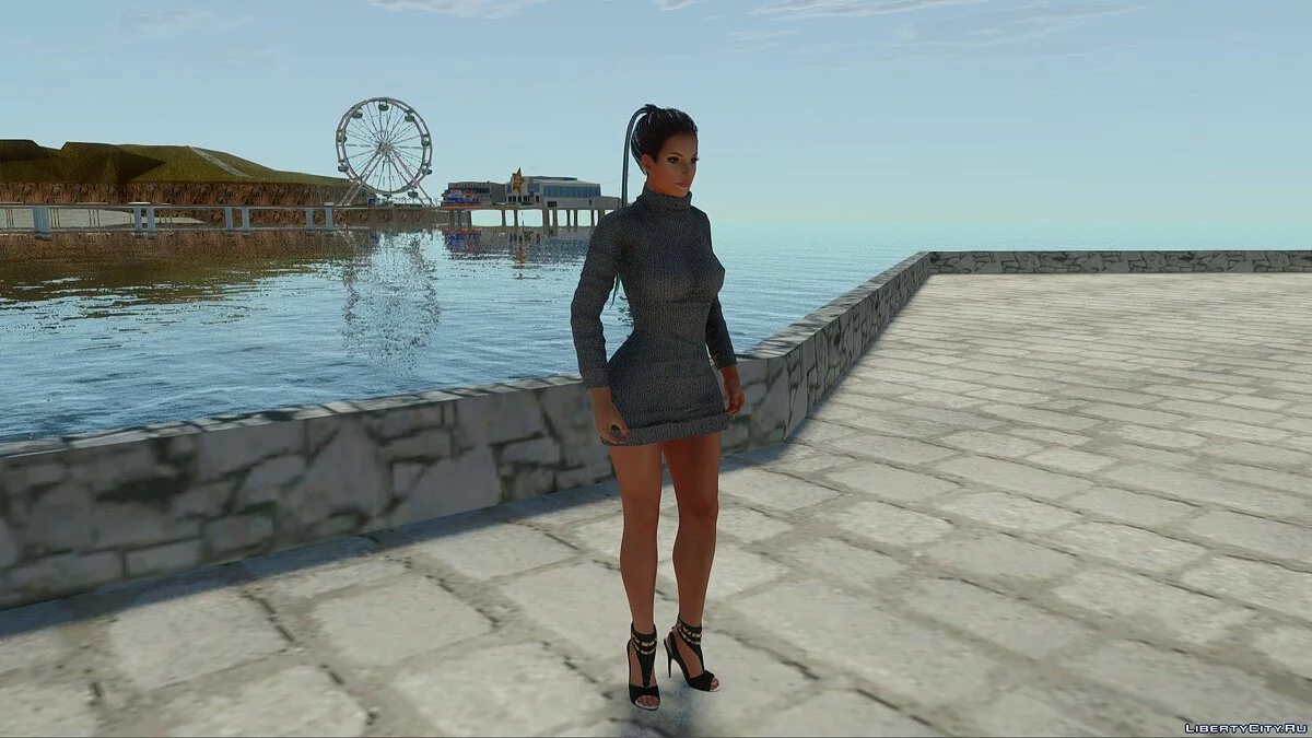 Лиза Хэмилтон в повседневной одежде v5 / GTA San Andreas