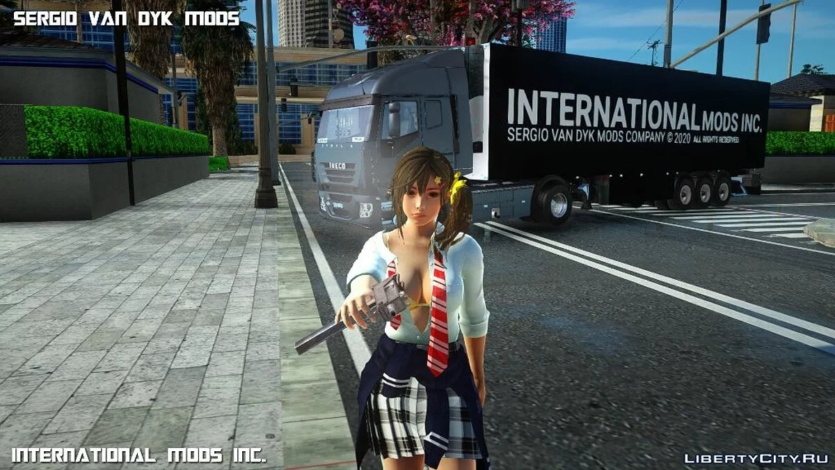 Мисаки - весенняя школьная одежда / GTA San Andreas