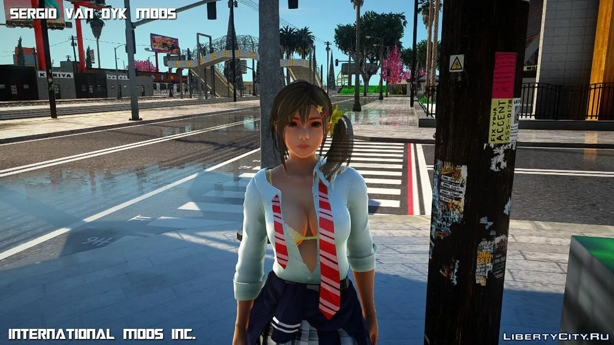 Мисаки - весенняя школьная одежда / GTA San Andreas