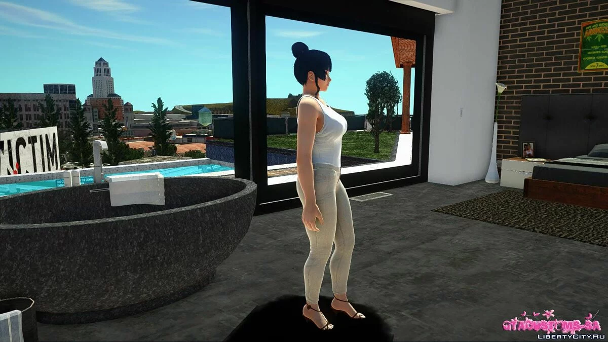 Ниотенгу в повседневной одежде v8 / GTA San Andreas