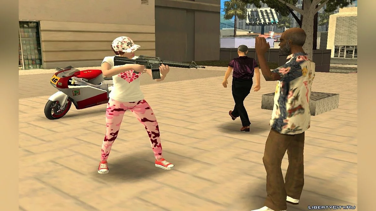 Рандомный женский скин из GTA Online / GTA San Andreas