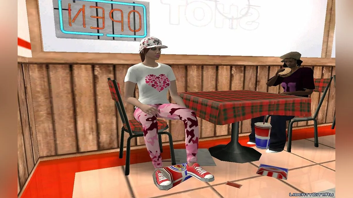 Рандомный женский скин из GTA Online / GTA San Andreas