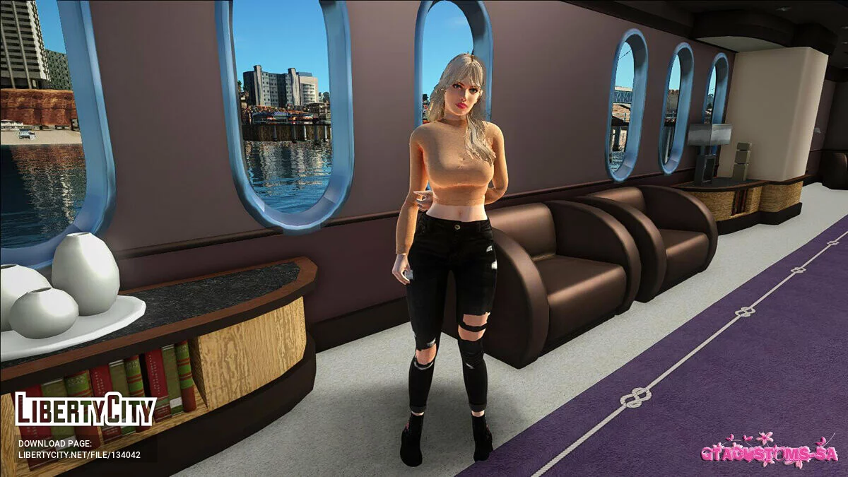 Рейчел в повседневной одежде v5 / GTA San Andreas