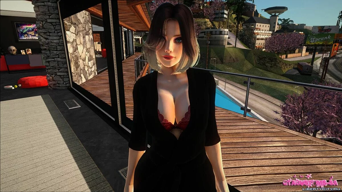 Тина Армстронг в одежде для вечеринки / GTA San Andreas
