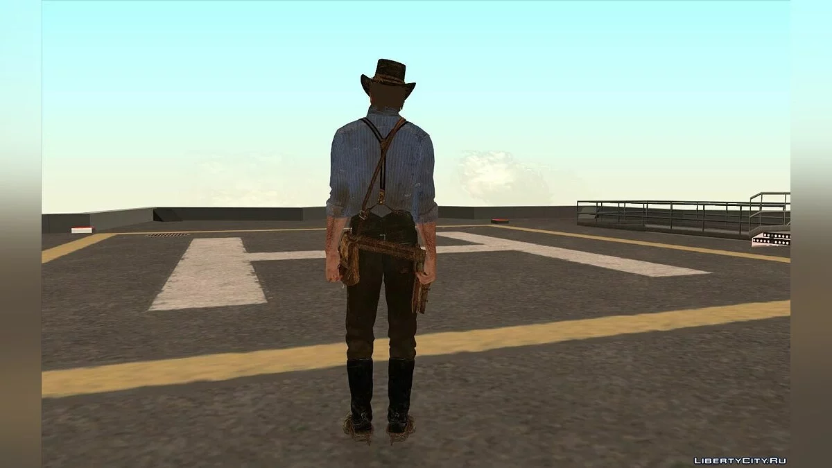 Артур Морган из игры Red Dead Redemption 2 / GTA San Andreas
