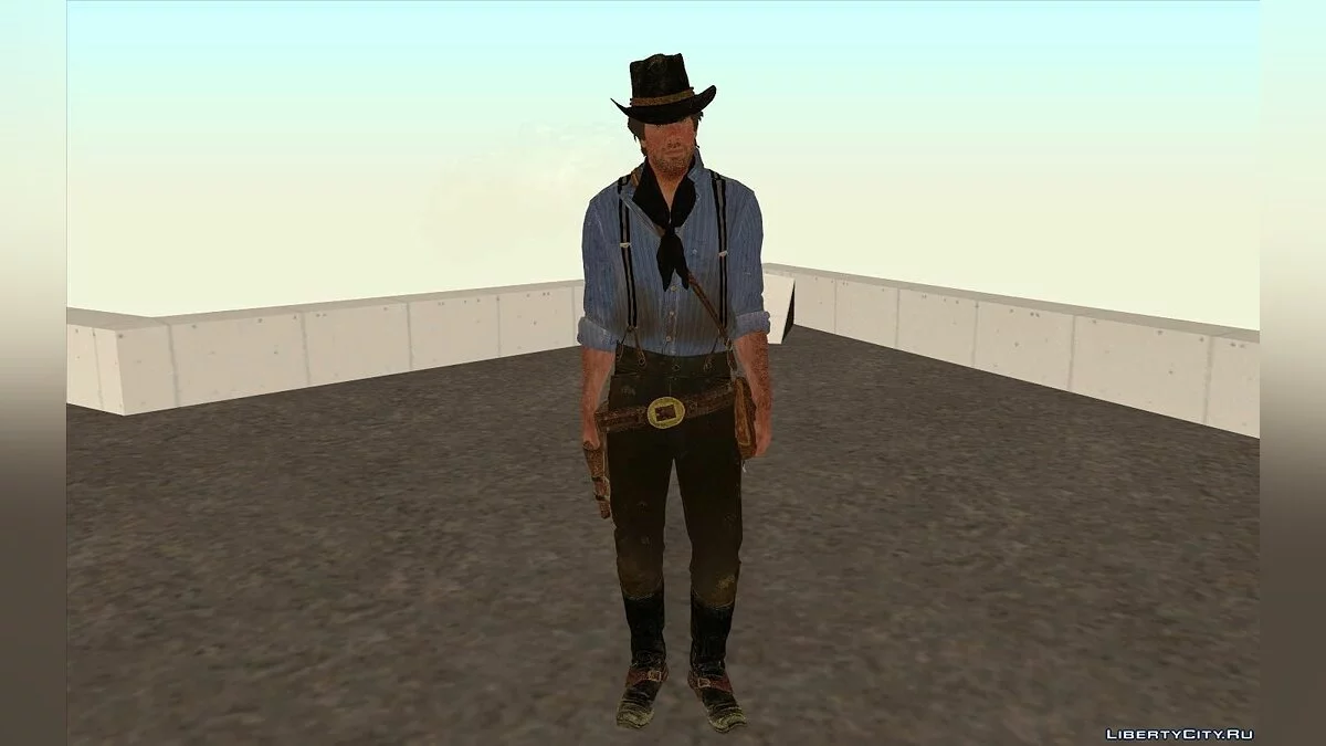Артур Морган из игры Red Dead Redemption 2 / GTA San Andreas